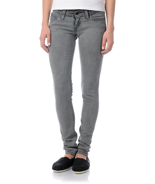levi's grey skinny jeans