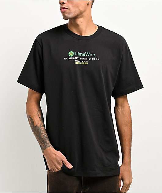 LimeWire Company Picnic Black T-Shirt