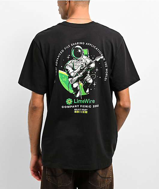 LimeWire Company Picnic Black T-Shirt