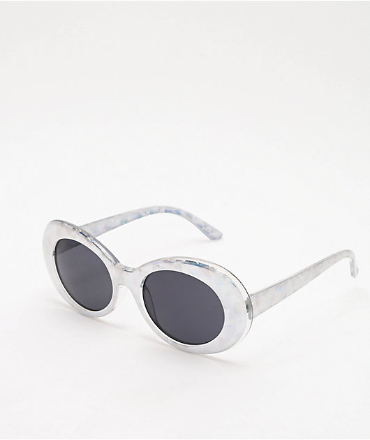 Gafas de sol ovaladas marr\u00f3n claro-taupe look Street-Style Accesorios Gafas de sol Gafas de sol ovaladas 