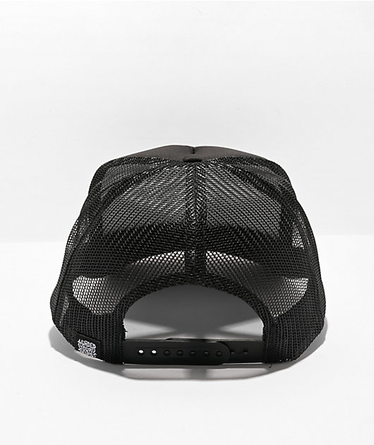 Liquid Death Skullet Black & Gold Trucker Hat