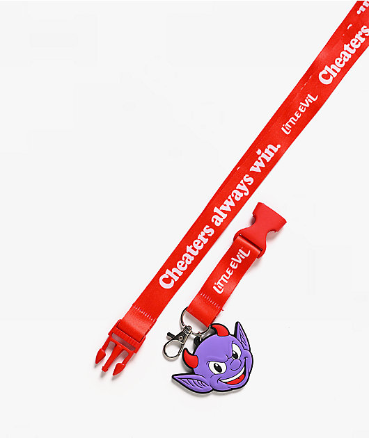Little Evil Cheaters Win Red Lanyard