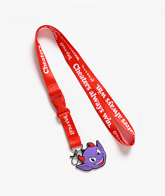 Little Evil Cheaters Win Red Lanyard