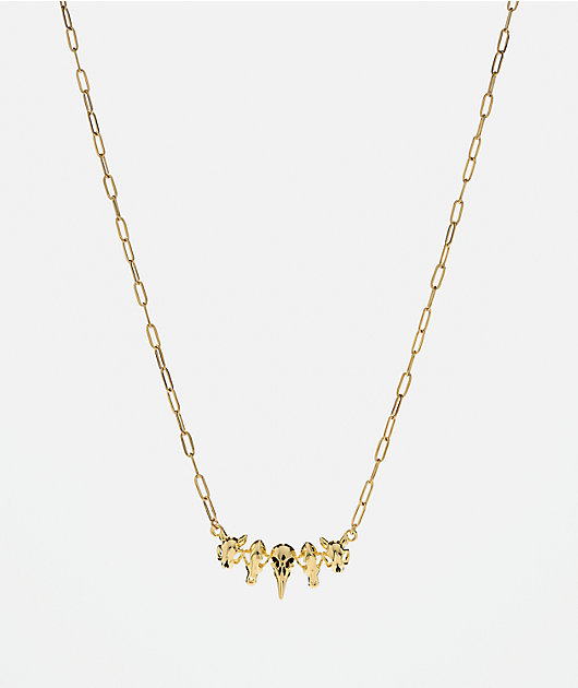 Little Rooms Creature 16" Gold Necklace