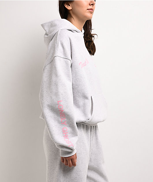Lonely Ghost Text Me When You Get Lonely Heather Grey Hoodie