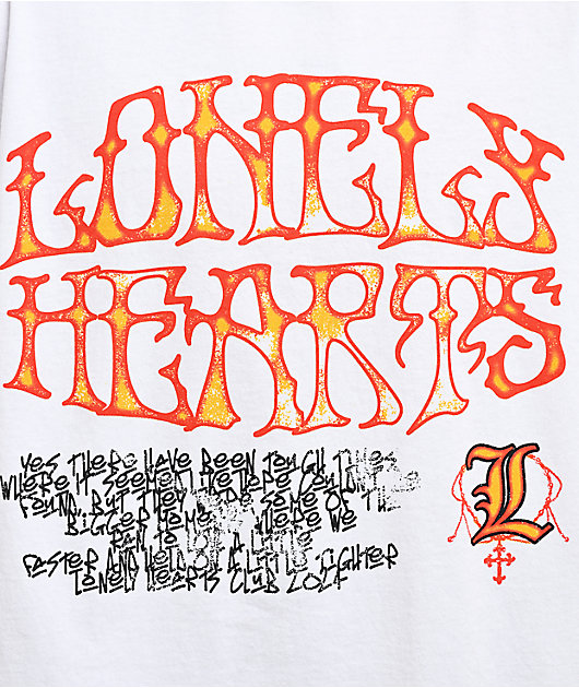 Lonely Hearts Club Tough Times White T-Shirt