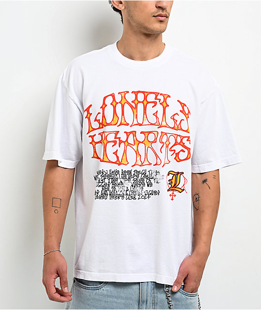 Lonely Hearts Club Tough Times White T-Shirt