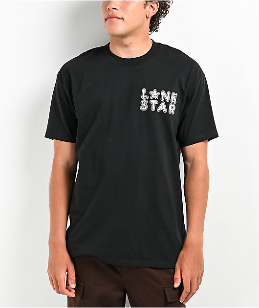 Lonestar by That Mexican OT Star Wings Black T-Shirt