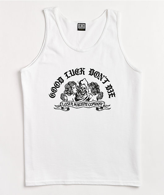 Loser Machine No Trouble White Tank Top