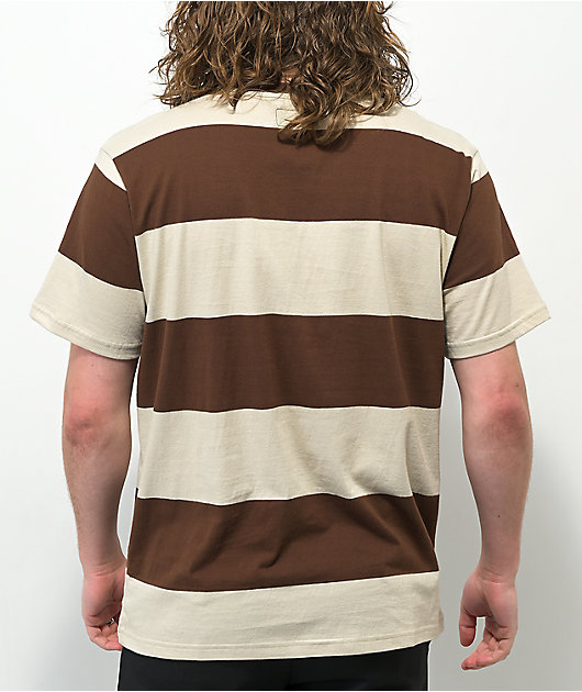 Loser Machine Ortega Brown & Tan Stripe T-Shirt