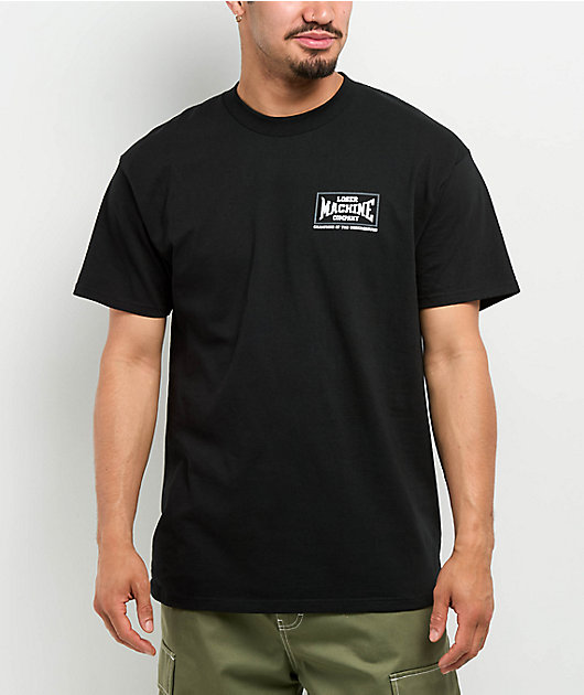 Loser Machine Tuff Ass Shit Stock Black T-Shirt