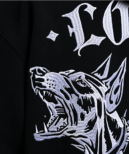 Loser Machine Wanderer Embroidered Black Hoodie