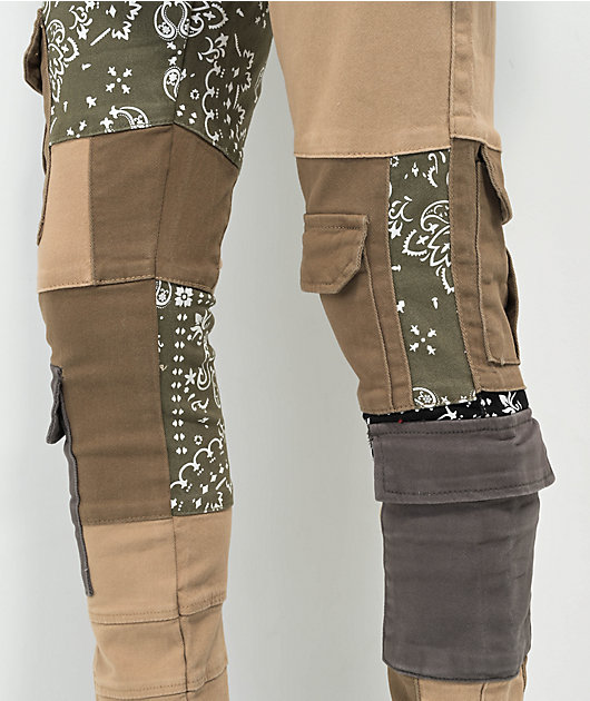 Lost Hills Patch Brown Cargo Pants