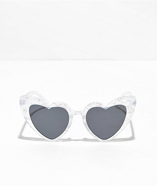 Lover Marble White Heart Sunglasses
