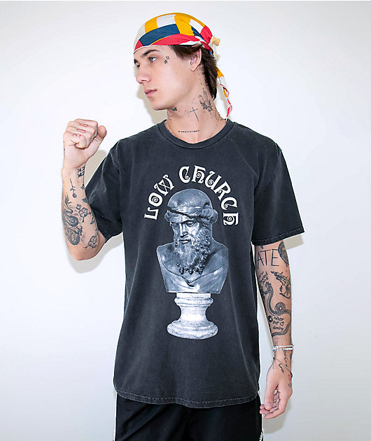 Low Church by Jxdn Broken Black Wash T-Shirt | Zumiez