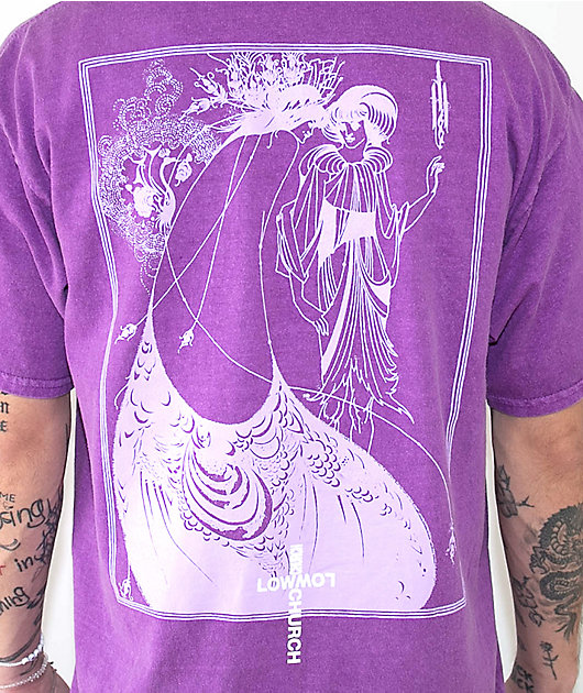 Low Church by Jxdn Peacock Plum Wash T-Shirt
