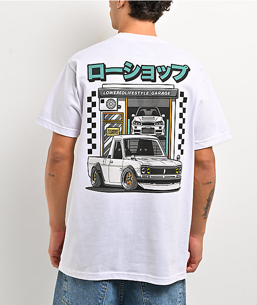 Lowered Lifestyle Hako Garage White T-Shirt