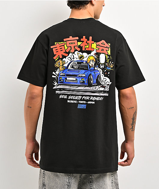 Lowered Lifestyle Ramen Sky Black T-Shirt