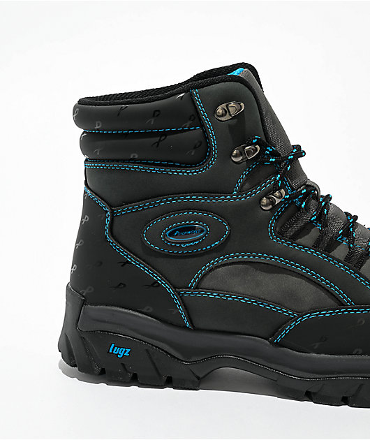 Lugz x Psychworld Ridgeline Black & Blue Chukka Boots