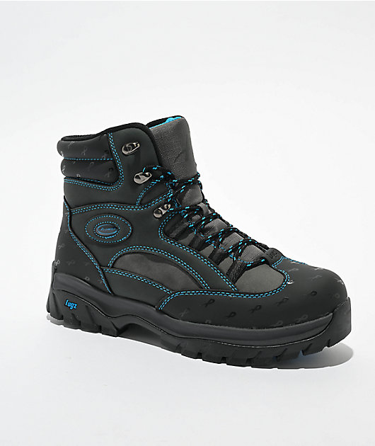 Lugz x Psychworld Ridgeline Chukka Boots Mens 10 Black & Blue Lace Up NEW in Box Lugz x Psychworld Ridgeline Chukka Boots Men 12 Black  main image 2