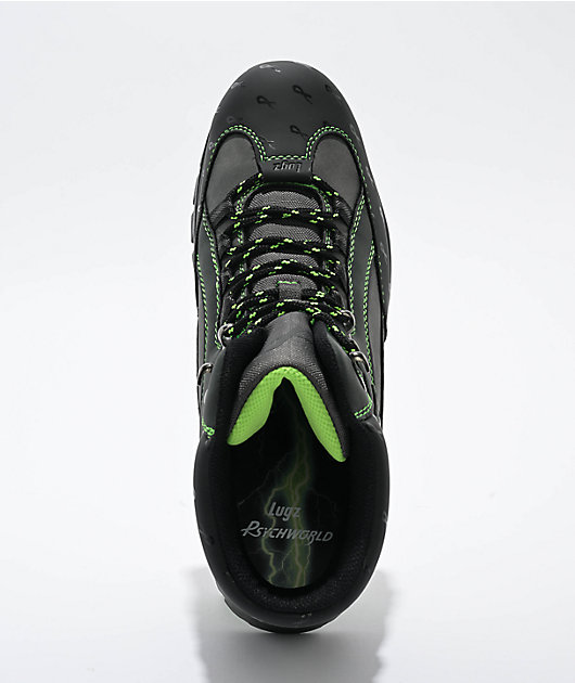 Lugz x Psychworld Ridgeline Black & Green Chukka Boots