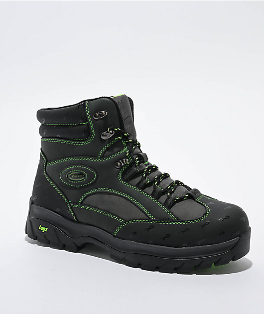 Lugz x Psychworld Ridgeline Black & Green Chukka Boots | Zumiez