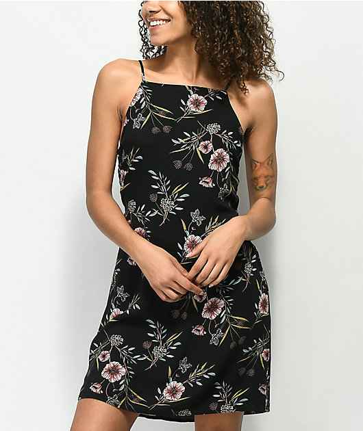 black tie floral dress