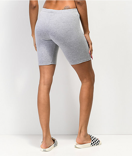 heather grey bike shorts