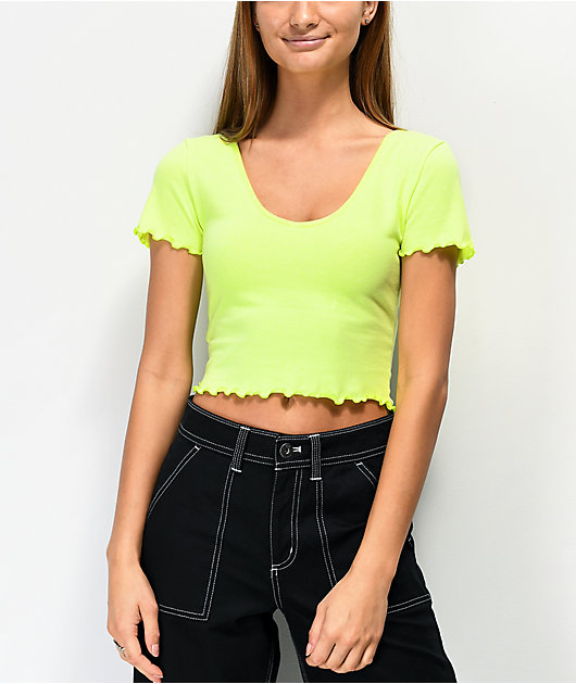 neon yellow top