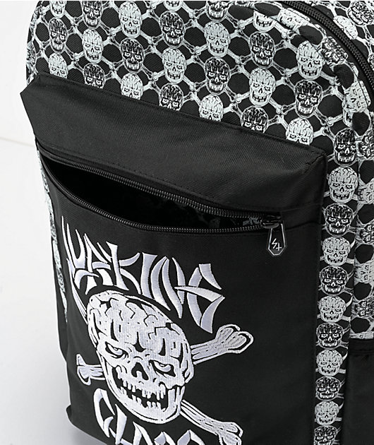Lurking Class By Sketchy Tank Bones Black & White Backpack