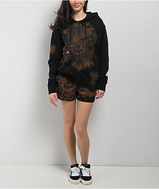 Lurking Class By Sketchy Tank Clarity Black Zip Hoodie