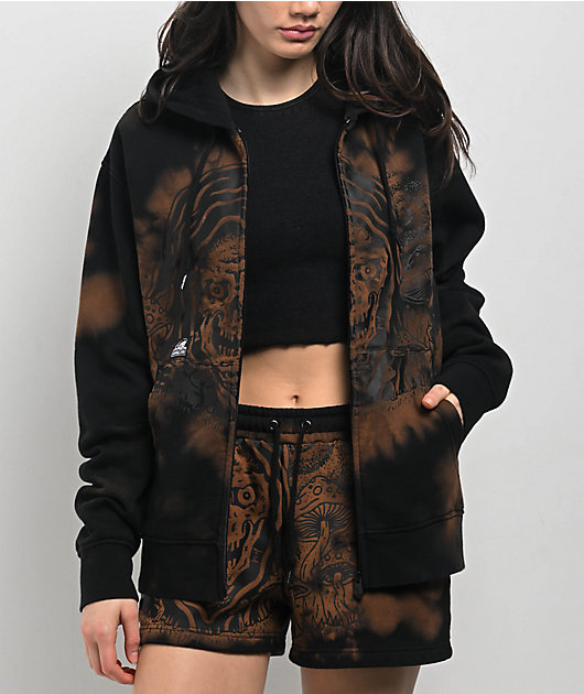 Lurking Class By Sketchy Tank Clarity Black Zip Hoodie