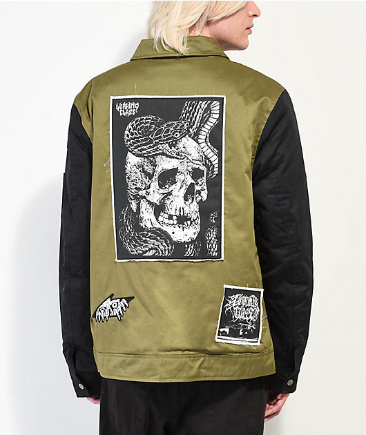 Lurking Class By Sketchy Tank DIY Gas Station Black & Green Jacket