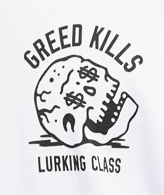 Lurking Class By Sketchy Tank Dollars White T-Shirt