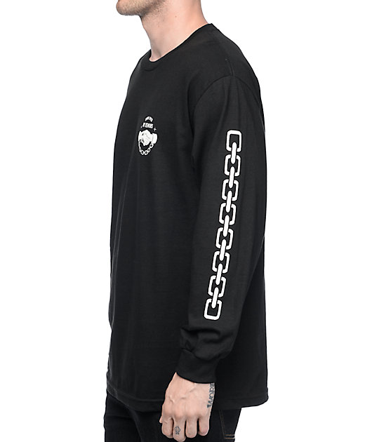 Lurking Class By Sketchy Tank Down Black Long Sleeve T-Shirt