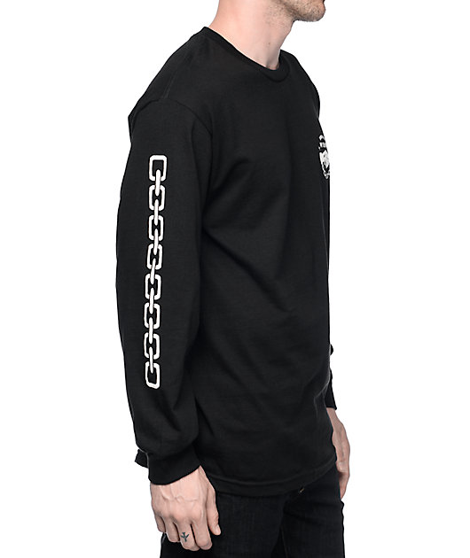 Lurking Class By Sketchy Tank Down Black Long Sleeve T-Shirt