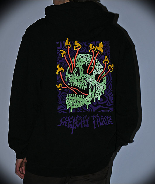 Lurking Class By Sketchy Tank Fungus Blacklight Hoodie