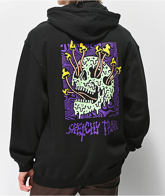 Lurking Class By Sketchy Tank Fungus Blacklight Hoodie
