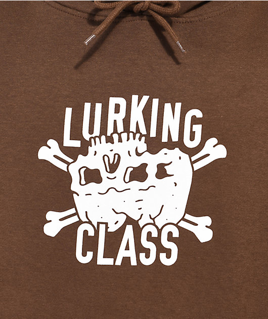 Lurking Class Stay in Your Lane Zip-Up Hoodie - Brown M / Brown