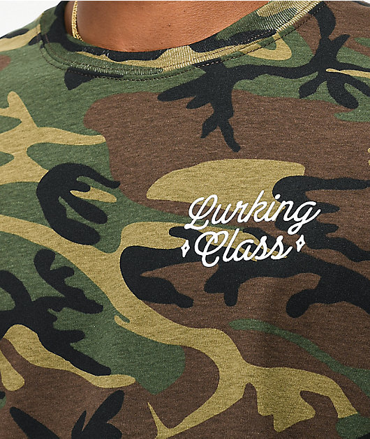 Lurking Class By Sketchy Tank No Surrender Camo T-Shirt