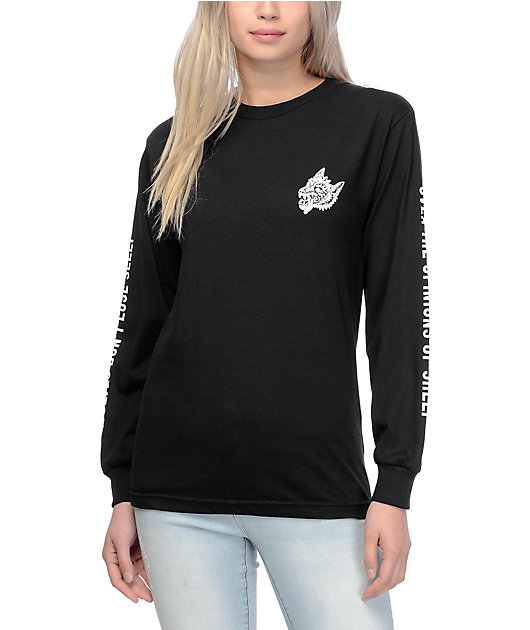 Lurking Class By Sketchy Tank Opinions Black Long Sleeve T-Shirt