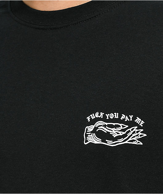 Lurking Class By Sketchy Tank Pay Me Black T-Shirt