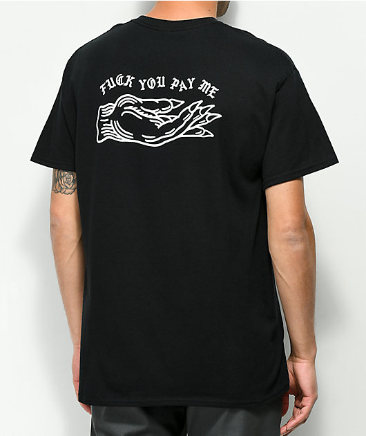 Lurking Class By Sketchy Tank Pay Me Black T-Shirt