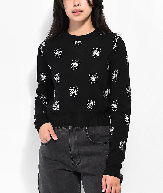 Lurking Class By Sketchy Tank Repeat Spider Black Sweater