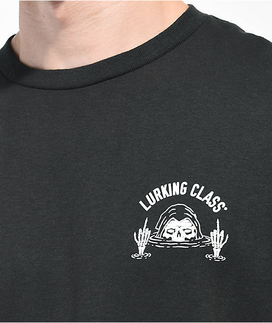 Lurking Class By Sketchy Tank Sink Or Swim Black T-Shirt