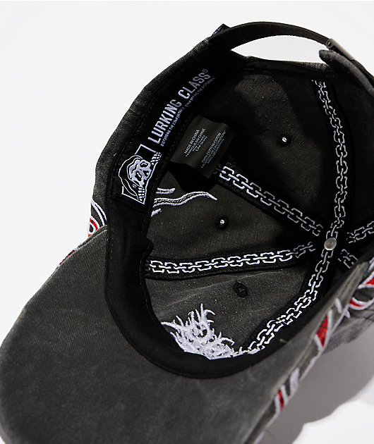 Lurking Class By Sketchy Tank To Hell Black Wash Strapback Hat