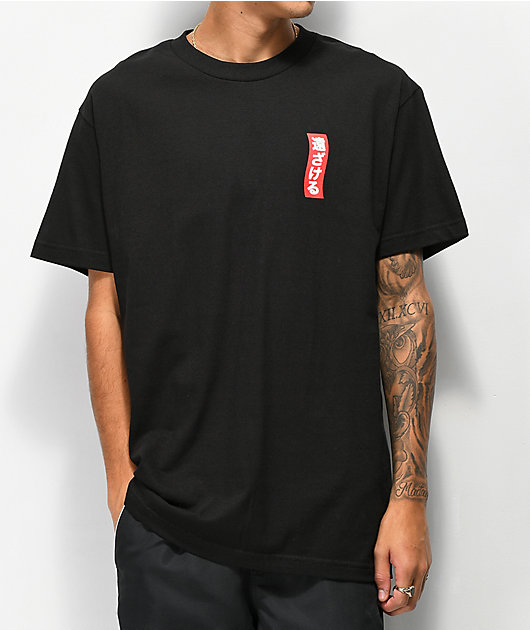 Lurking Class By Sketchy Tank x Mr. Tucks Lurker Bonsai camiseta negra