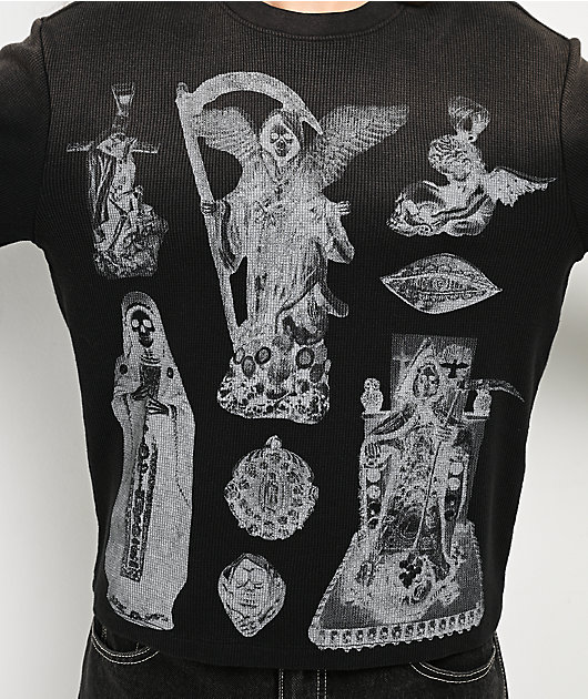 Lurking Class by Sketchy Tank Altar Black Wash Thermal Long Sleeve T-Shirt