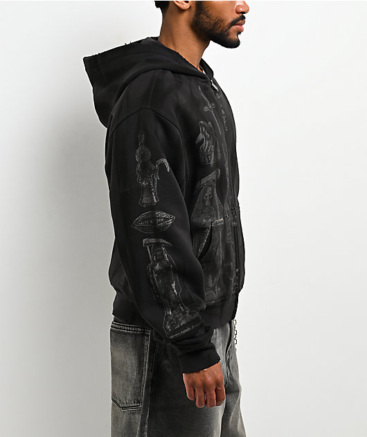 Lurking Class by Sketchy Tank Altar Black Zip Hoodie
