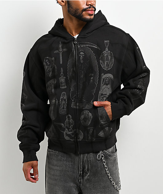 Lurking Class by Sketchy Tank Altar Black Zip Hoodie